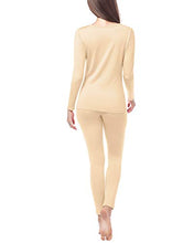 Carica l'immagine nel visualizzatore di Gallery, LAPASA Donna Set Termico - Ti Tiene al Caldo Senza Stress- M, Beige(leggero) - Ilgrandebazar