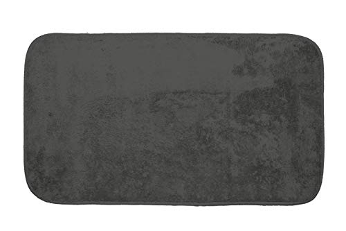 GEMITEX Tappeto MERLINO 50X80 ULTRASSORBENTE, Polyester, 50 x 80, Antracite