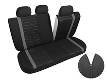 Carica l&#39;immagine nel visualizzatore di Gallery, Upgrade4cars Coprisedile Universale Auto Grigio Nero Set Copri-sedili Donna... - Ilgrandebazar