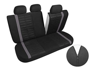 Upgrade4cars Coprisedile Universale Auto Grigio Nero Set Copri-sedili Donna... - Ilgrandebazar