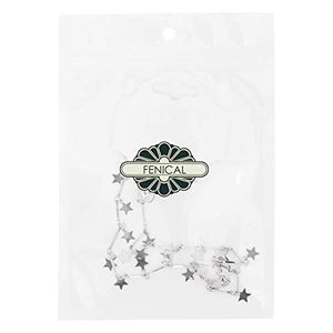 Fenical Collana girocollo di colore argento con catena choker donne boho... - Ilgrandebazar