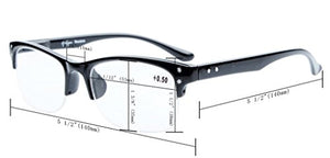 Eyekepper Nuovo Occhiali da Lettura Mezza Montatura in +3.50, Lente-grigio - Ilgrandebazar