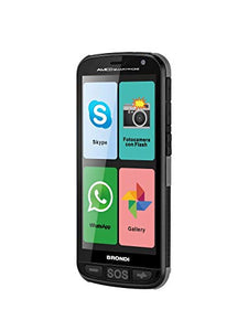 Brondi Amico Smartphone, telefono per anziani con app preinstallate, tasto...