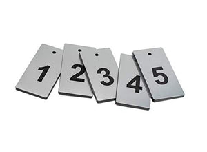 OriginDesigned - Portachiavi con Numeri da 1 a 5, rettangolari incisi in...