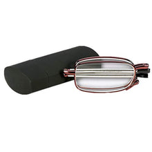 Carica l'immagine nel visualizzatore di Gallery, Metallo Telaio pieghevole occhiali da lettura + 1 a + 3,0 con 2.5x, Rosso - Ilgrandebazar