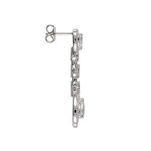 Esse Marcasite-Anello in argento Sterling placcato al rodio, con Zirconia... - Ilgrandebazar