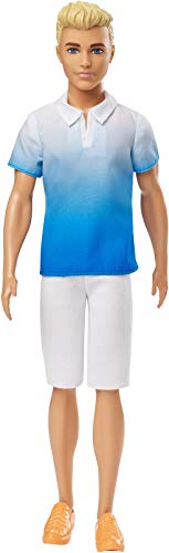 Barbie Ken, Bambola con Maglietta e Pantaloncini Bianchi, per Bambini 3+... - Ilgrandebazar