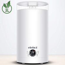Carica l&#39;immagine nel visualizzatore di Gallery, Umidificatore Ambienti ad Ultrasuoni Capacità 3L Display LED 7 Led Bianco - Ilgrandebazar