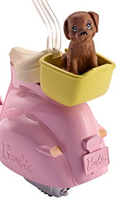 Barbie Scooter e Cagnolino, Moto con Cucciolo e Casco, Bambola Non Inclusa,... - Ilgrandebazar