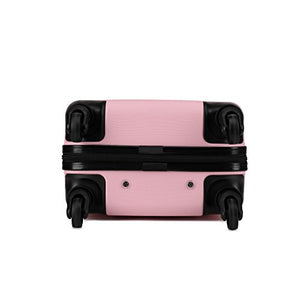 Kono Trolley rigido in ABS Bagaglio a Mano Valigia Rigida e Leggera con Rosa