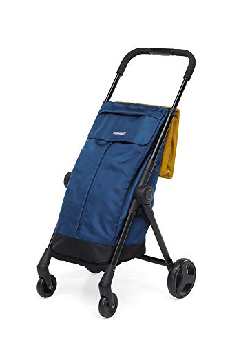 Foppapedretti Go Fast Carrello Portaspesa Pieghevole, Ocean