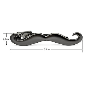 HONEY BEAR Barba Sottile Fermacravatta per Uomo/Ragazzi Nero 5.6cm - Ilgrandebazar