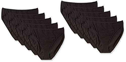 Standard Cotton Stretch Hi-cut Brief Panty, 6-pack,...