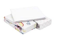 Carica l'immagine nel visualizzatore di Gallery, FlyIdeas Lenzuola Next2Me Set 3pz 83x50cm | 2 50x83 cm, Rainbow Unicorns