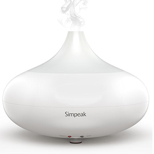 Simpeak 100 ML Diffusore di Aroma ad Ultrasuoni Umidificatore Luce Bianco