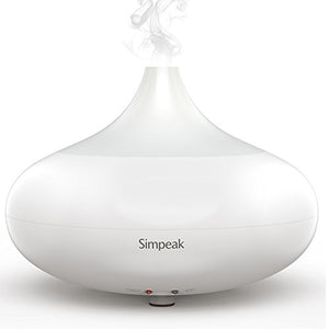 Simpeak 100 ML Diffusore di Aroma ad Ultrasuoni Umidificatore Luce Bianco