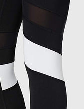 Carica l'immagine nel visualizzatore di Gallery, Marchio Amazon - AURIQUE - Capri Stripe, Leggings 46, Nero (Black/Grey Marl) - Ilgrandebazar