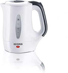 Severin WK 3644 Bollitore da Viaggio 650W, colore: Bianco Nero,