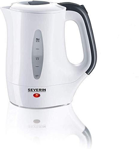 Severin WK 3644 Bollitore da Viaggio 650W, colore: Bianco Nero,