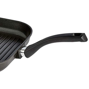 AmazonBasics, Bistecchiera antiaderente, per piano cottura a induzione, 28 cm - Ilgrandebazar
