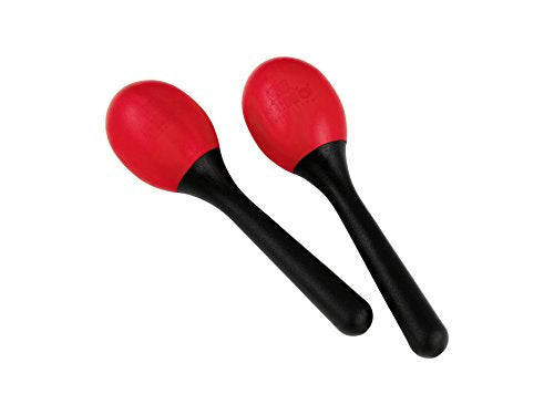 Nino Percussion NINO569R - Coppia di maracas in ABS, colore rosso - Ilgrandebazar