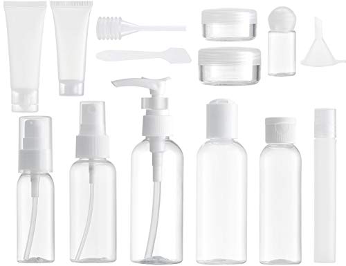 MYLL 14 Pezz Bottigliette da Viaggio Set per Aereo (Max.100ml), Contenitori...