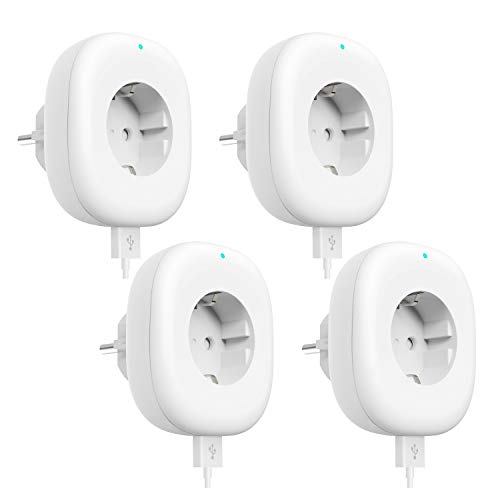 Presa Smart con Porta USB,Maxcio Wifi 4 Packs