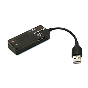 X-DRAGON Doppio USB Digital Tester Detector Multimetro Monitor di Corrente e...