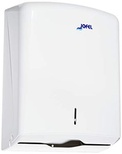 Jofel Ah33000 Dispenser per Asciugamani Piegati a Z, in Abs, Bianco - Ilgrandebazar