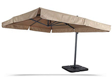 Carica l&#39;immagine nel visualizzatore di Gallery, GARDENIA Quadrata 50x50 Set 4 Pezzi Base per Ombrellone, Nero