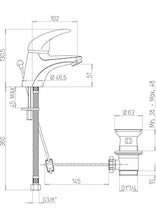 Carica l&#39;immagine nel visualizzatore di Gallery, Paini - Mia 211 Rubinetto Miscelatore Bagno Monocomando con Scarico... - Ilgrandebazar