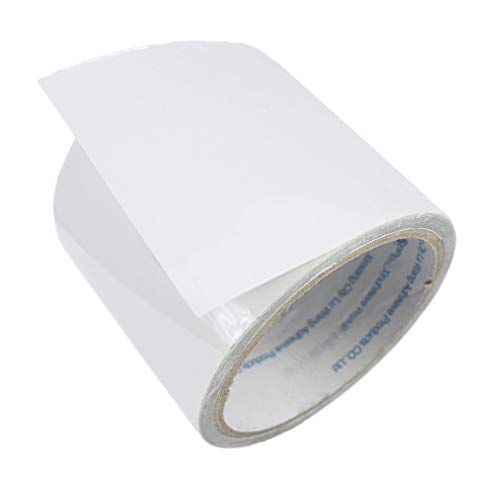 LANUCN Nastro di Riparazione per tendone 5 m, Nastro Adesivo Trasparente Resistente per Tenda/Tenda da Sole/Gazebo Rivestiti in PVC (8cm x 5m)
