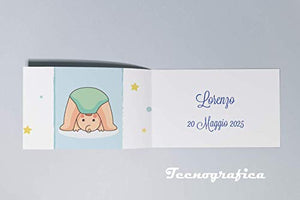 110 Biglietti Bomboniera Nascita Battesimo Compleanno Bimbo
