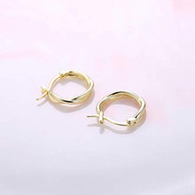 Carica l'immagine nel visualizzatore di Gallery, Sllaiss, piccoli orecchini a cerchio intrecciati in argento Sterling S925,... - Ilgrandebazar