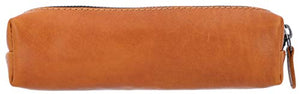Astuccio Gusti Pelle studio Addison portapenne in vera pelle Marrone Chiaro