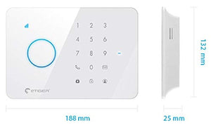 eTiger S3B-S Sistema Antifurto Modulabile, App per iOs ed Android, Bianco - Ilgrandebazar
