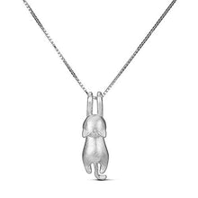 Carica l&#39;immagine nel visualizzatore di Gallery, SHEGRACE Collana a Ciondolo Gatto Carino per Donna Argento: Superficie Opaca - Ilgrandebazar