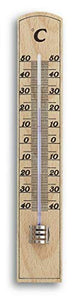 TFA Termometro 12.1004-Termometro per Interni, in Legno