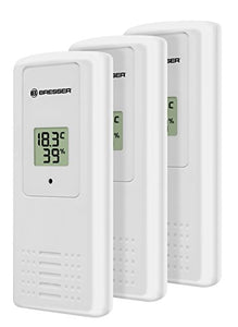 BRESSER Temeo Hygro Quadro Termometro e Igrometro per 4 Punti di Misura, Nero - Ilgrandebazar