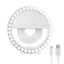 Carica l&#39;immagine nel visualizzatore di Gallery, Ring Light,Selfie Light Luce per Selfie ricaricabile con 36 LED bianca
