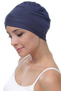 Deresina Cuffia in Cotone con Fascia Frontale Modello W per chemio