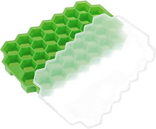 Carica l&#39;immagine nel visualizzatore di Gallery, GOLDGE Stampo Ghiaccio con Coperchio, 37 Cubetti Vaschette Ghiaccio in Silicone da 2,1 cm, BPA-Free, Rilascio Facile Stampi per Ghiaccio, per Acqua, Cocktails, Drink, Whiskey e Succo