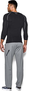 Under Armour - UA HG LS, Maglia A Maniche L, Nero (Black/Steel 001) - Ilgrandebazar