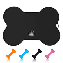 Carica l&#39;immagine nel visualizzatore di Gallery, Super Design - Sottopentola in Silicone a Forma di Osso, Nero opaco.