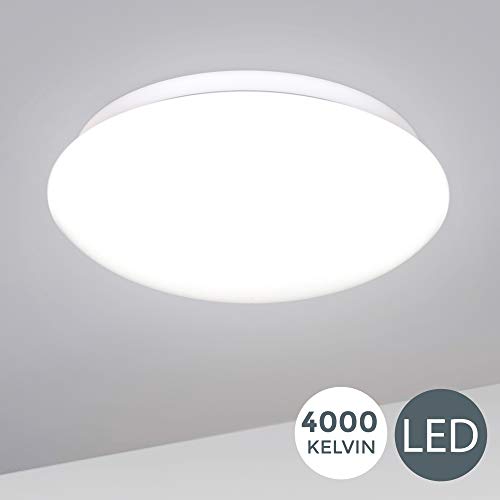 Plafoniera LED, luce bianca naturale 4000K, 1200 Lm, LED integrati 12W,...