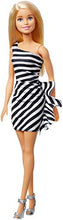 Carica l&#39;immagine nel visualizzatore di Gallery, Mattel Barbie 60° Anniversario, Bambola con Vestito a Righe Bianco e Nero,... - Ilgrandebazar