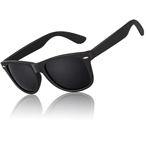 LINVO Occhiali da Sole Polarizzati per Uomo Donna Protezione alla Guida Protezione UV tile Retrò Anni '80 Design