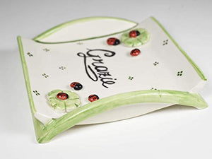 Rendi resto in ceramica dipinto a mano con coccinella applicate fatte a - Ilgrandebazar