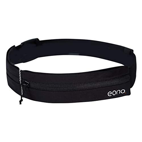 Eono by Amazon - Marsupio Sportivo Cintura da Corsa, Impermeabile e Nera