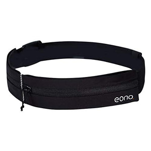 Eono by Amazon - Marsupio Sportivo Cintura da Corsa, Impermeabile e Nera